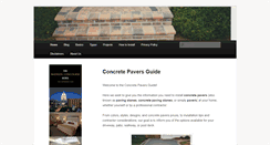 Desktop Screenshot of concretepaversguide.com