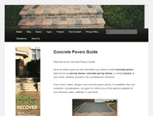 Tablet Screenshot of concretepaversguide.com